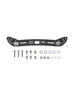 Placa delantera ancha de fibra de carbono HG de 2 mm  (amortiguador deslizante)
