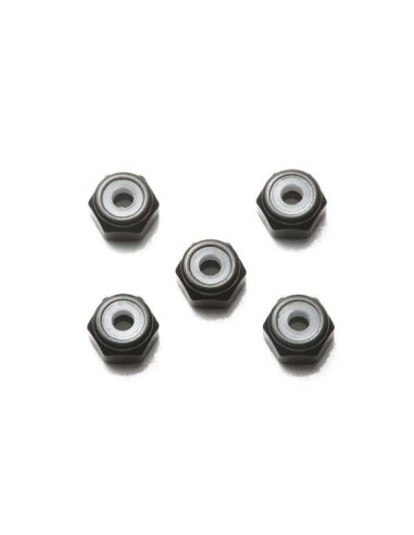 Dados autobloqueantes 2 mm Negros  (5)