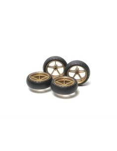 Ruedas abombadas doradas