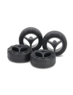 Ruedas Súper Hard (24m) + Llantas Carbono 3 Rayas