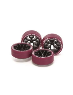 Small Dia. Low Frict.Tires MAROON &Carbon Y-Spoke Wheels TMAC