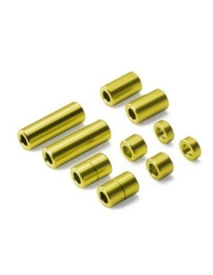 Espaciadores de aluminio dorados